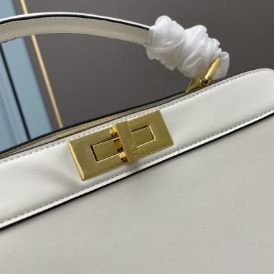 wholesale quality fendi bags peekaboo iseeu white