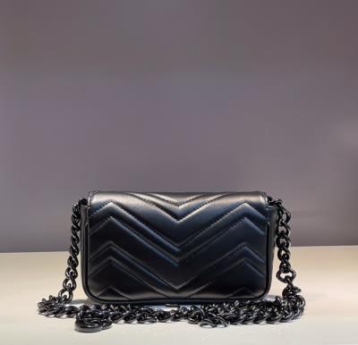 wholesale quality gucci gg marmont 699757 black