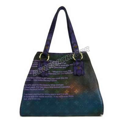 Discount Louis Vuitton Handbags Monogram Jokes 95740 blue Wholesale