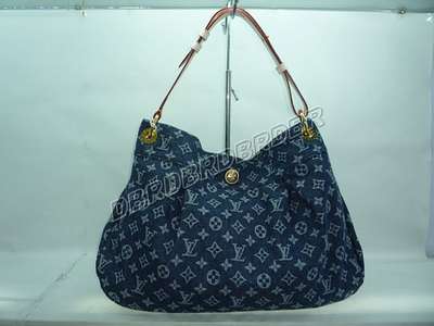 Discount Louis Vuitton Handbags Monogram Denim M40496 gray Wholesale