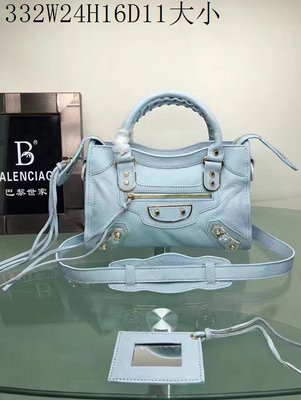 Balenciaga Motocycle Bag 332 light blue 39544