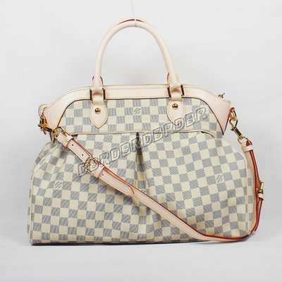 Discount Louis Vuitton Handbags Damier Azur Canvas N51996 white Wholesale