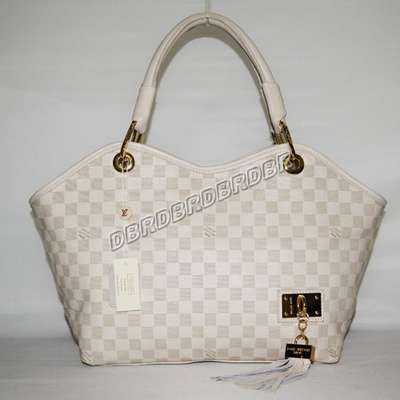 Discount Louis Vuitton Handbags Leather N95017 white Wholesale