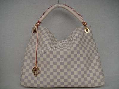 Discount Louis Vuitton Handbags Damier Azur Canvas N41174 beige white Wholesale