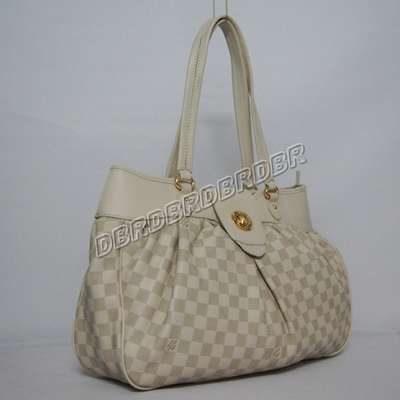 discount louis vuitton handbags leather n45714 beige white wholesale