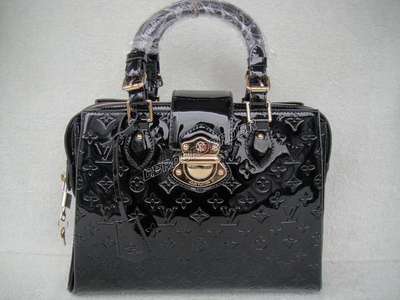 Discount Louis Vuitton Handbags Monogram Vernis M93756 black Wholesale