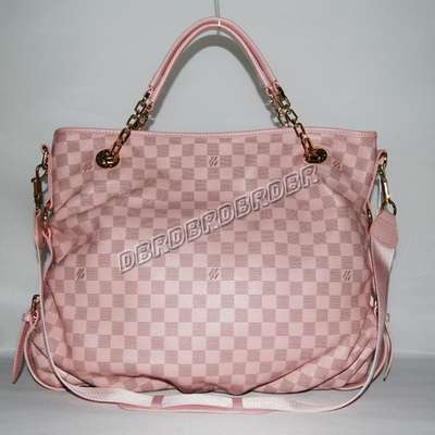 Discount Louis Vuitton Handbags Leather N91952 pink Wholesale