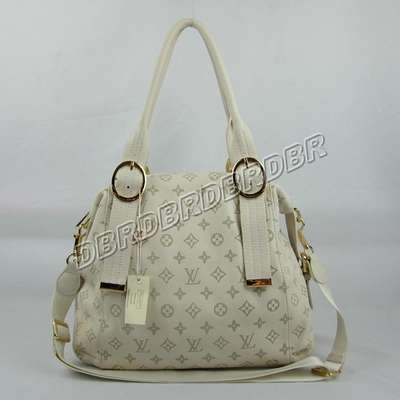 Discount Louis Vuitton Handbags Leather M41303 beige white Wholesale