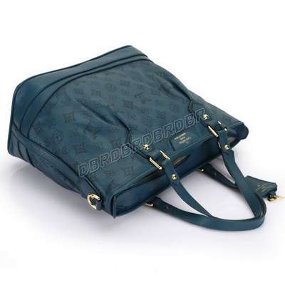 discount louis vuitton handbags monogram mahina m93176 dark blue wholesale