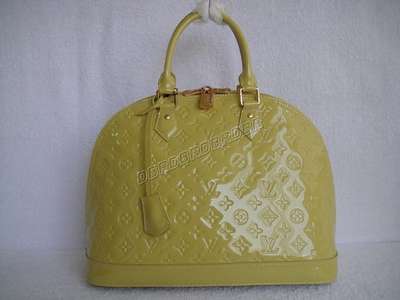 discount louis vuitton handbags monogram vernis 93595 yellow wholesale