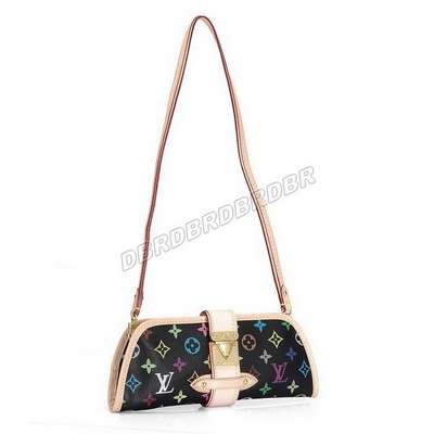 Discount Louis Vuitton Handbags Monogram Multicolore M40050 black Wholesale