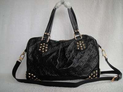 Discount Louis Vuitton Handbags Leather M40319 black Wholesale