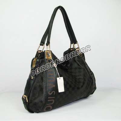 Discount Louis Vuitton Handbags Leather M96698 black Wholesale