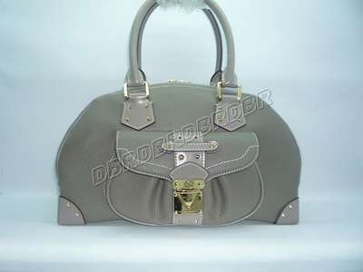 Discount Louis Vuitton Handbags Suhali Leather M91892 gray Wholesale