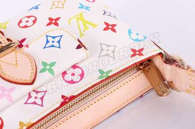 discount louis vuitton handbags monogram multicolore m40098 white wholesale