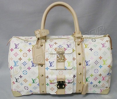 Discount Louis Vuitton Handbags Monogram Multicolore M92641 white Wholesale