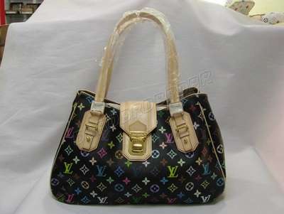 discount louis vuitton handbags monogram multicolore m93555 black wholesale