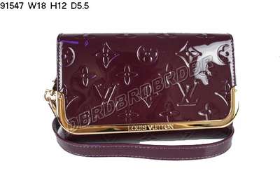 Discount Louis Vuitton Handbags Monogram Vernis 91547 purple Wholesale