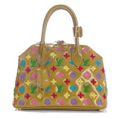 Discount Louis Vuitton Handbags Monogram Vernis M91874 apricot Wholesale