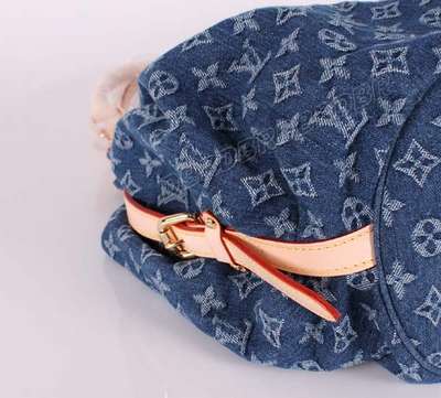 discount louis vuitton handbags monogram denim m95515 blue wholesale