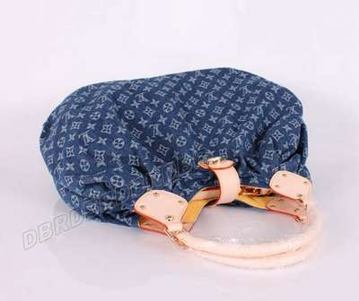 discount louis vuitton handbags monogram denim m95515 blue wholesale