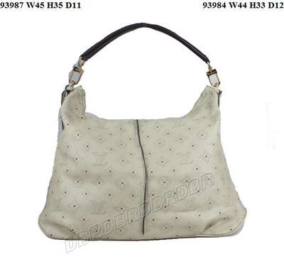 discount louis vuitton handbags monogram mahina 93987 beige white wholesale